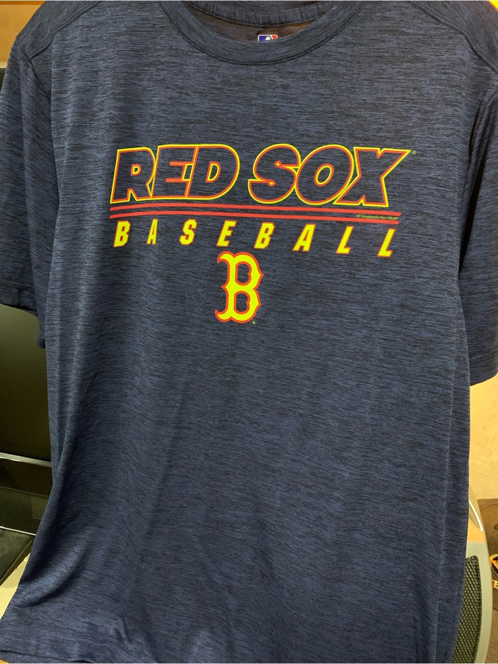 Genuine Merchandise Navy Red Sox Baseball Graphic Tee
